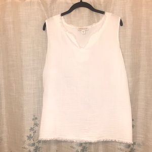 Coldwater Creek 100% cotton Womens sleeveless top